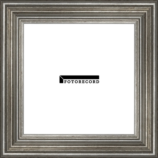 Cornice su misura Arg in Legno Satinata, Argento, Stile Classico