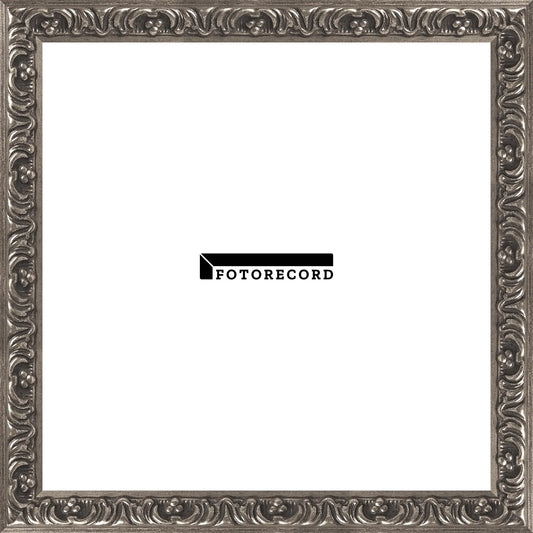 Cornice su misura Argento in Legno Satinato, Stile Classico