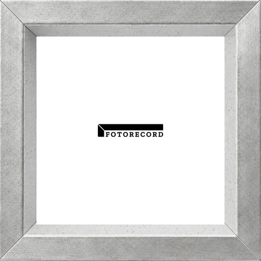 Cornice su misura Argento in Legno Satinato, Stile Moderno