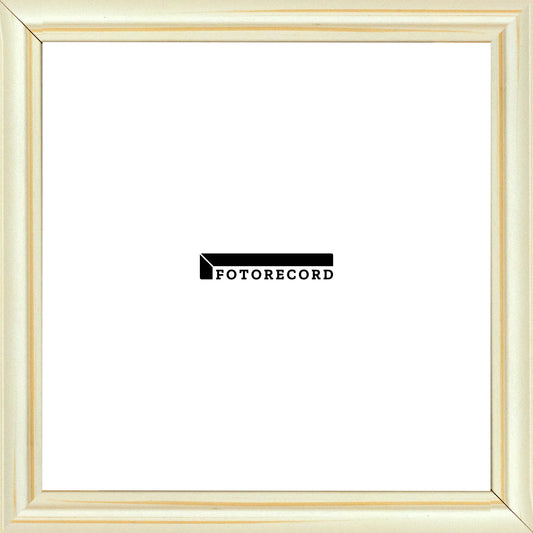 Cornice su misura Avorio in Legno Satinato, Beige, Stile Moderno