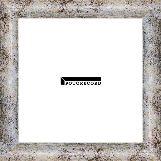 Cornice su misura Bianco Argento in Legno Satinata, Bianco, Stile Moderno