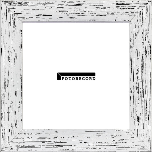 Cornice su misura Bianco in Legno Decapé, Bianco, Stile Vintage