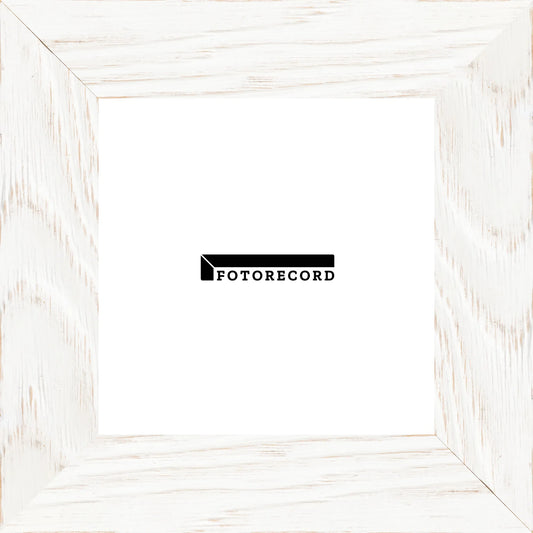 Cornice su misura Bianco in Legno Decapé, Bianco, Stile Vintage