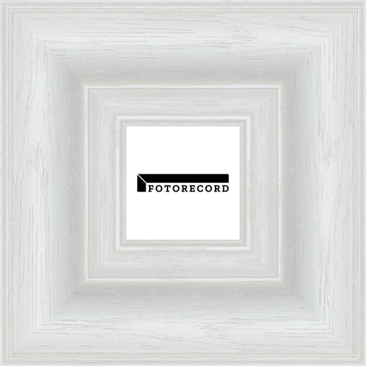 Cornice su misura Bianco in Legno Satinato, Stile Moderno