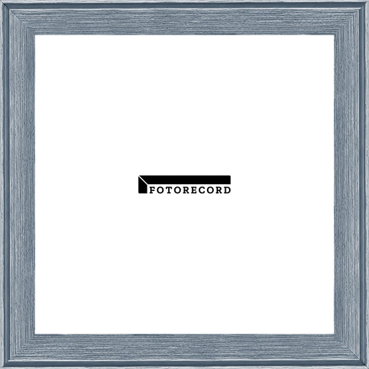 Cornice su misura Blu Bianco Spazzolato in Legno Decape, Stile Vintage