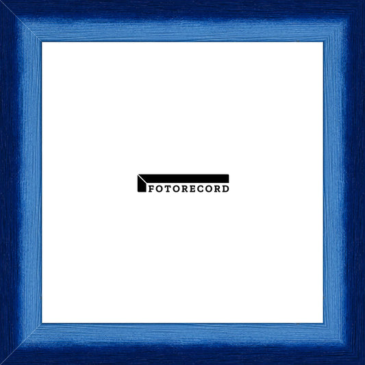 Cornice su misura Blu in Legno Poro aperto, Blu, Stile Moderno