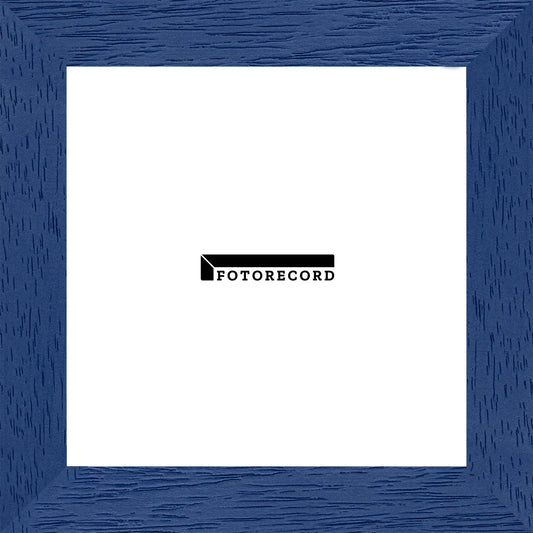 Cornice su misura Blu in Legno Poro aperto, Blu, Stile Moderno