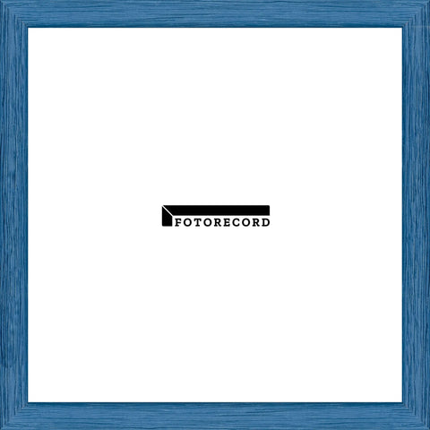 Campione del profilo Cornice su misura Blu in Legno Poro aperto, Stile Moderno FRAS0019