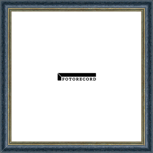 Cornice su misura Blu in Legno Satinata, Blu, Stile Classico