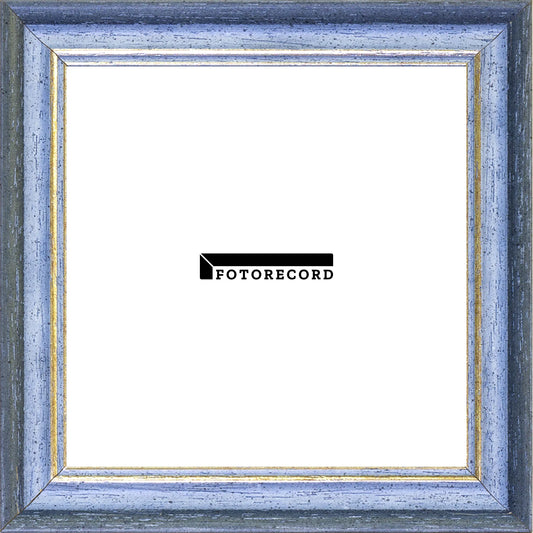 Cornice su misura Blu in Legno Satinata, Blu, Stile Classico