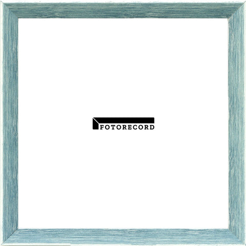 Campione del profilo Cornice su misura Celeste in Legno Opaco, Blu, Stile Vintage FRAS0291