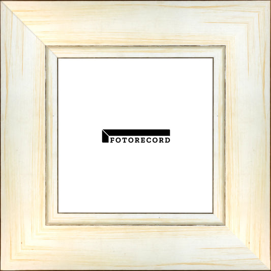 Cornice su misura Crema in Legno Satinata, Beige, Stile Moderno