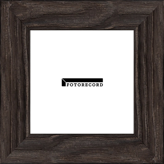 Cornice su misura Fumo in Legno Decapé, Grigio, Stile Vintage