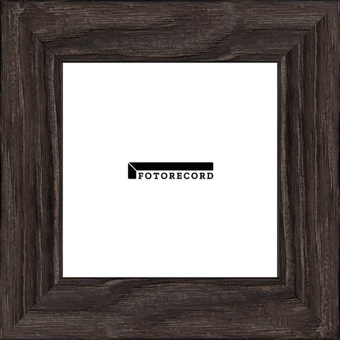 Campione del profilo Cornice su misura Fumo in Legno Decapé, Grigio, Stile Vintage