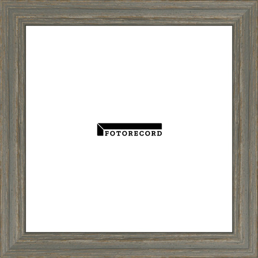 Cornice su misura Fumo in Legno Satinata, Grigio, Stile Vintage
