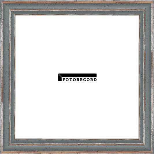 Cornice su misura Muffa in Legno Decapé, Grigio, Stile Vintage