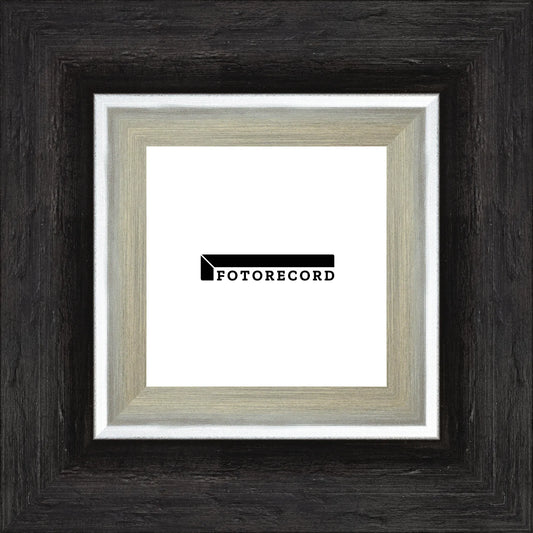 Cornice su misura Nero in Legno Satinata, Nero, Stile Moderno