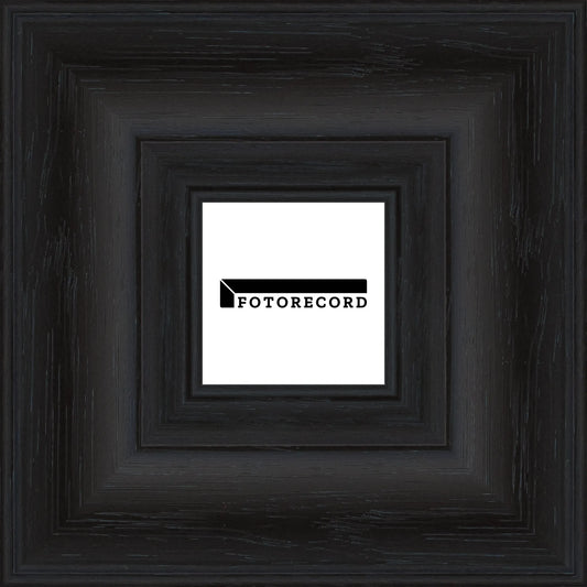 Cornice su misura Nero in Legno Satinato, Stile Moderno