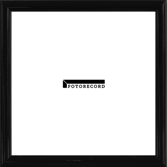 Cornice su misura Nero Lucido in Legno Lucida, Nero, Stile Moderno