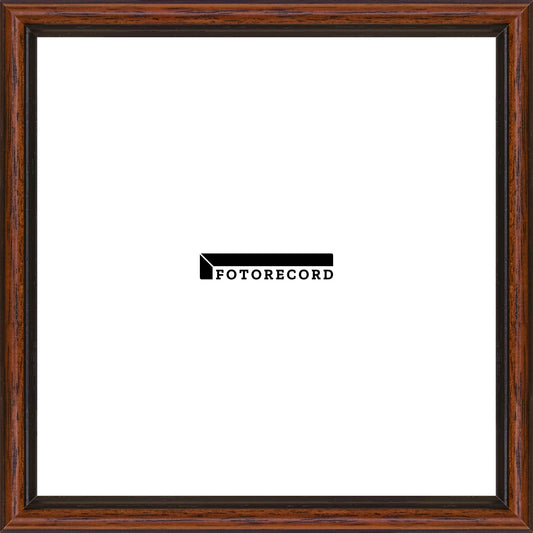 Cornice su misura Noce Nero in Legno Satinato, Marrone, Stile Classico