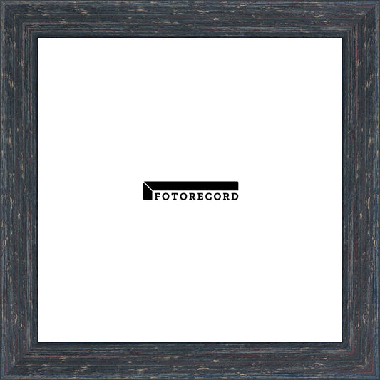Cornice su misura Notte in Legno Satinata, Blu, Stile Vintage