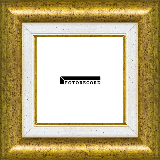Cornice su misura Oro in Legno Satinata, Oro, Stile Classico