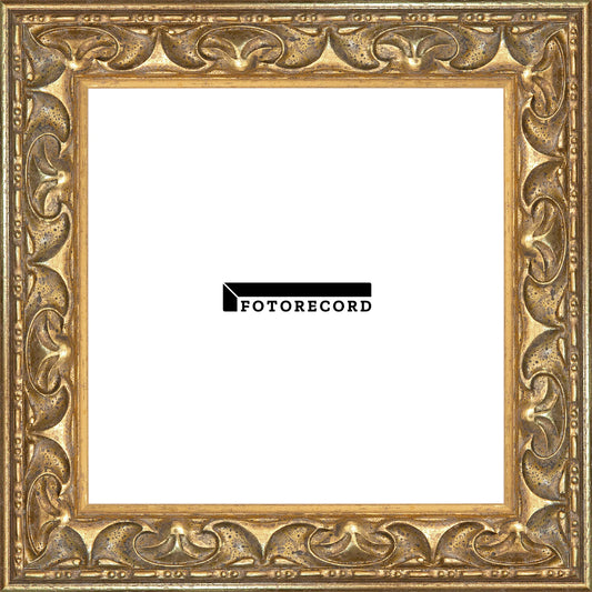 Cornice su misura Oro in Legno Satinata, Oro, Stile Classico