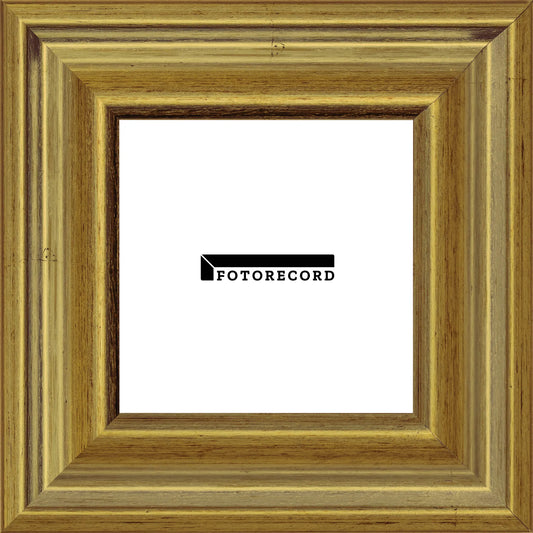 Cornice su misura Oro in Legno Satinata, Oro, Stile Classico