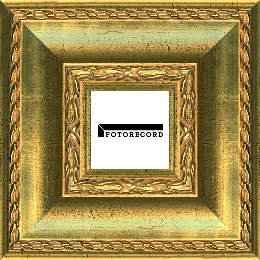 Cornice su misura Oro in Legno Satinata, Oro, Stile Classico
