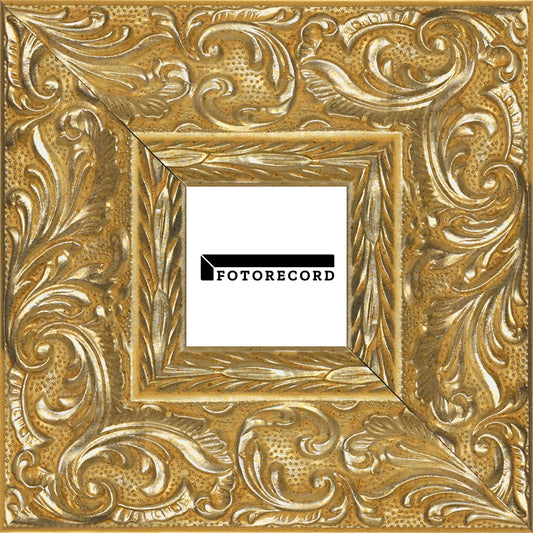 Cornice su misura Oro in Legno Satinata, Oro, Stile Classico