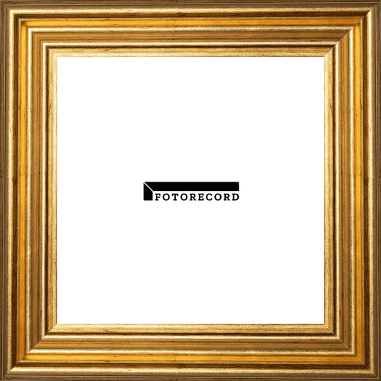 Cornice su misura Oro in Legno Satinata, Oro, Stile Classico