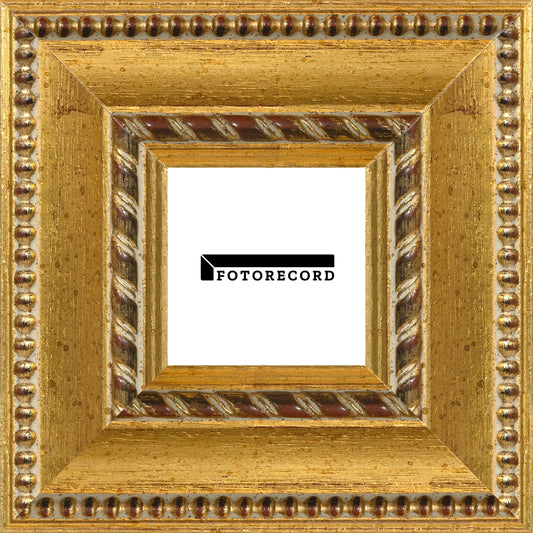 Cornice su misura Oro in Legno Satinata, Oro, Stile Classico