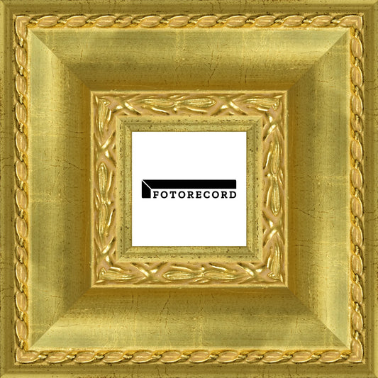 Cornice su misura Oro in Legno Satinata, Oro, Stile Classico