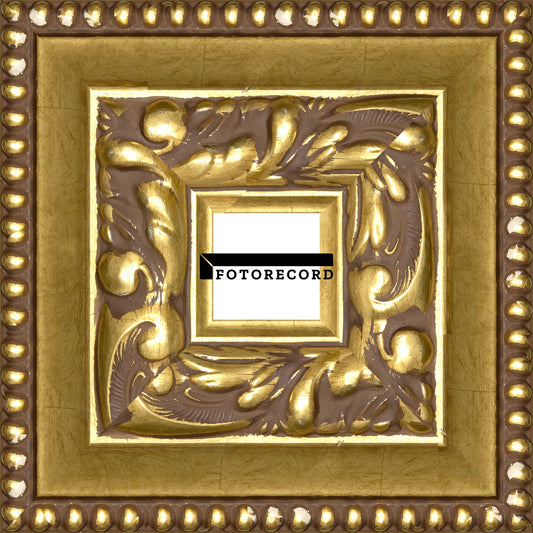 Cornice su misura Oro in Legno Satinato, Stile Classico
