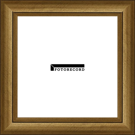 Cornice su misura Oro Nero Anticato in Legno Satinato, Stile Moderno