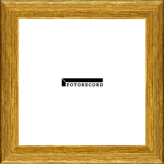 Cornice su misura Oro Rigato in Legno Satinata, Oro, Stile Moderno