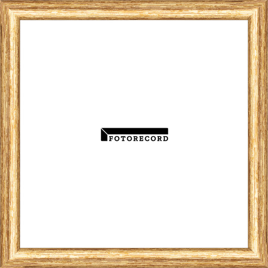 Cornice su misura Oro Rigato in Legno Satinata, Oro, Stile Moderno
