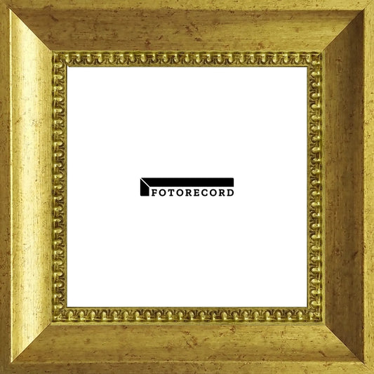Cornice su misura Oro Screziato in Legno Satinato, Stile Classico