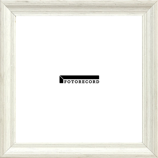 Cornice su misura Perla in Legno Opaca, Bianco, Stile Moderno