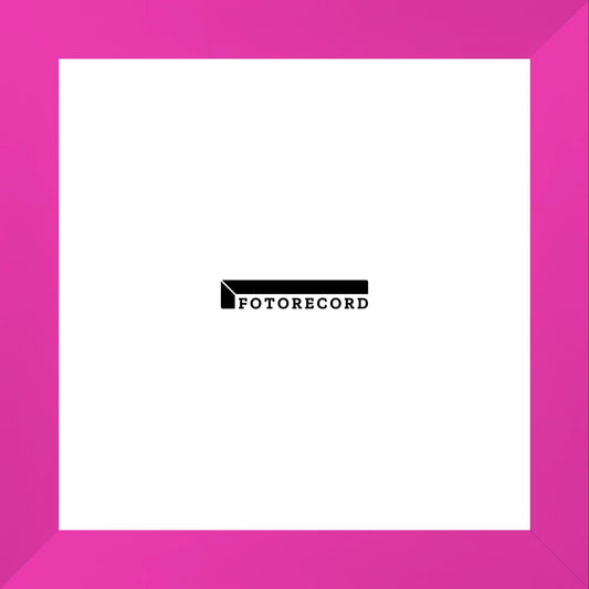 Cornice su misura Rosa Fluo in Legno Satinato, Stile Moderno