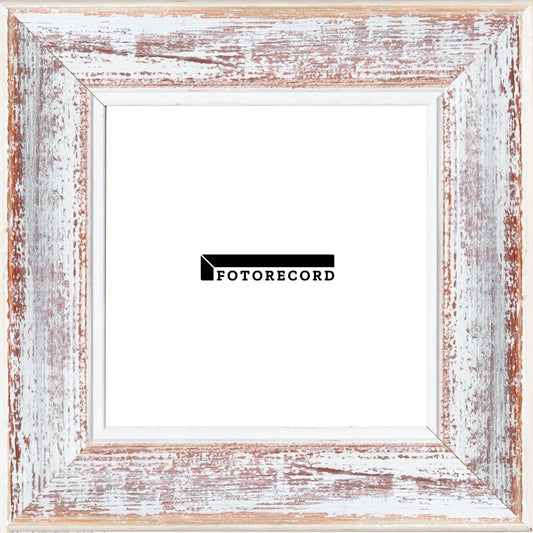Cornice su misura Rosa in Legno Decapé, Rosa, Stile Vintage
