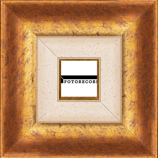 Cornice su misura Rosso Beige in Legno Satinata, Rosso, Stile Classico