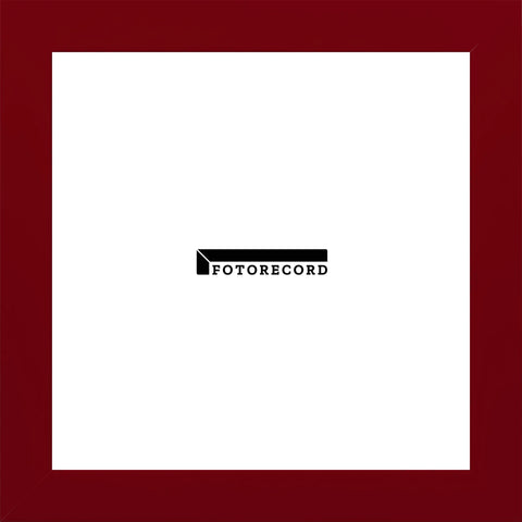 Campione del profilo Cornice su misura Rosso in Legno Opaco, Stile Moderno FRAS0138