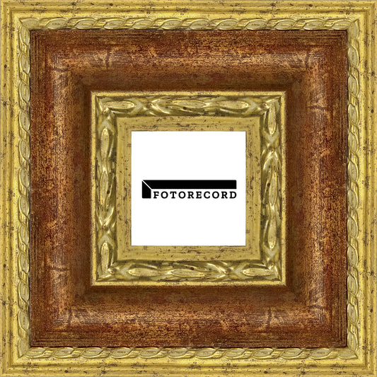 Cornice su misura Rosso in Legno Satinata, Rosso, Stile Classico