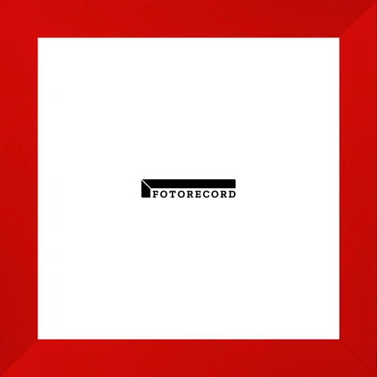 Cornice su misura Rosso in Legno Satinato, Stile Moderno