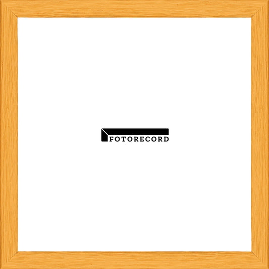 Cornice su misura Sole in Legno Poro aperto, Arancione, Stile Moderno