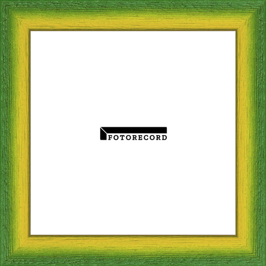 Cornice su misura Verde Giallo in Legno Poro aperto, Verde, Stile Moderno
