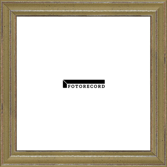 Cornice su misura Verde in Legno Decapé, Verde, Stile Vintage