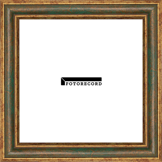 Cornice su misura Verde in Legno Satinata, Verde, Stile Classico