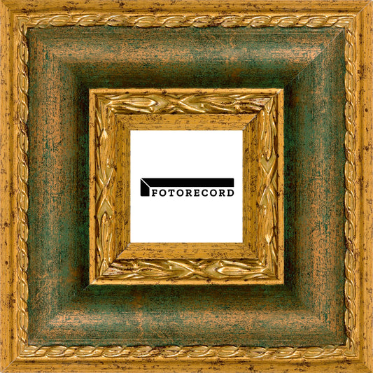 Cornice su misura Verde in Legno Satinata, Verde, Stile Classico